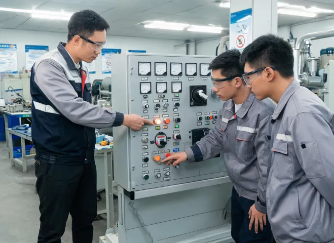 Technician training on generator controls