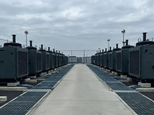 Data center generator yard