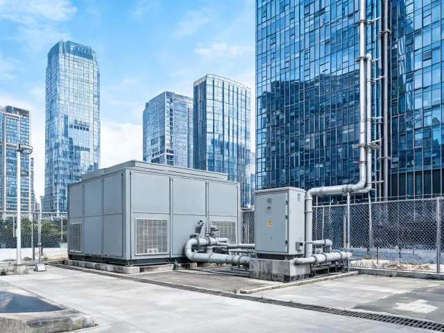 Commercial building emergency generator